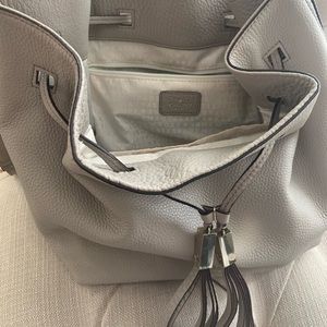 Kate Spade beige large crossbody tassel bag/purse